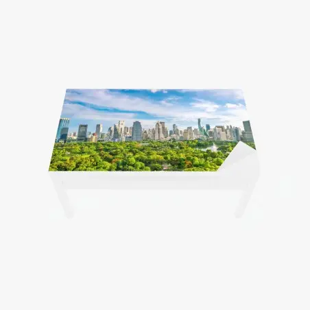 Sticker pour table et bureau panorama aérien de Bangkok et du parc Lumpini – Wallnifity®