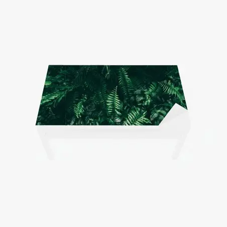 Sticker pour table et bureau mur de feuillage tropical sombre – Wallnifity®