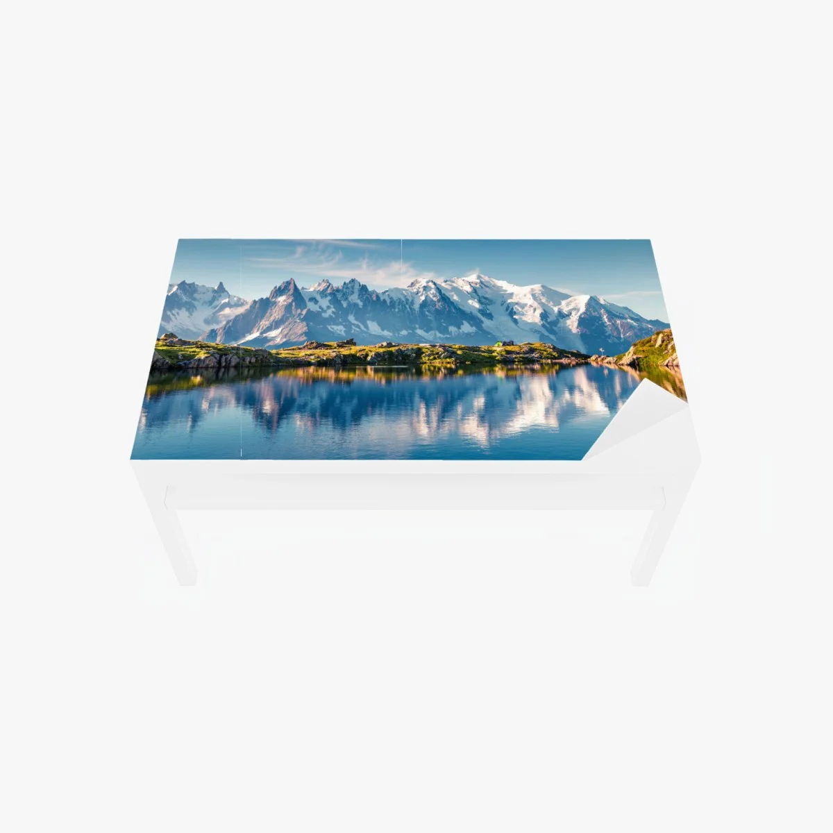 Sticker pour table et bureau reflets du Lac Blanc et Mont Blanc – Wallnifity® Sticker pour table et bureau reflets du Lac Blanc et Mont Blanc – Wallnifity®