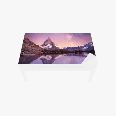 Sticker pour table et bureau mystère nocturne du Matterhorn – Wallnifity®
