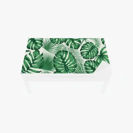 Sticker pour table et bureau motif feuillage tropical vert – Wallnifity®