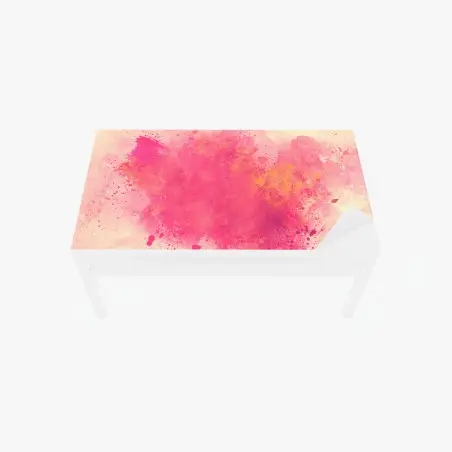 Sticker pour table et bureau nuage abstrait rose et corail – Wallnifity®