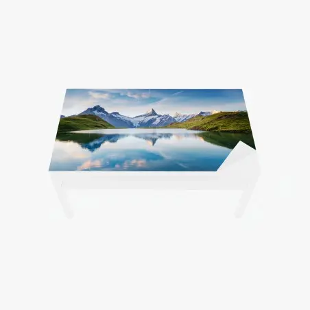 Sticker pour table et bureau reflet alpin à Bachalpsee – Wallnifity®