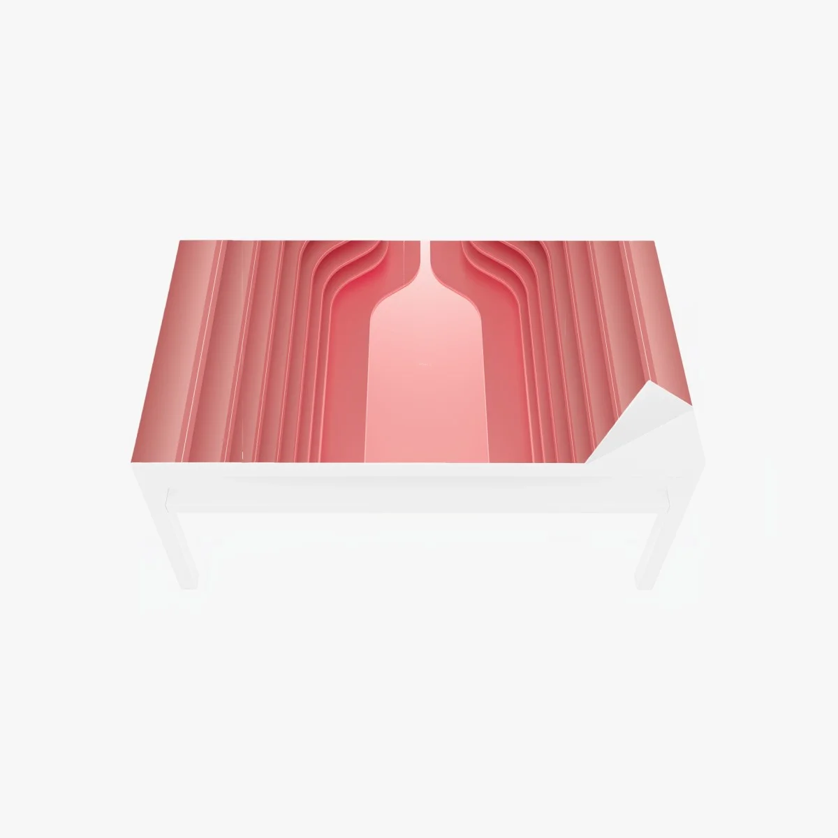Sticker pour table et bureau élégance corail minimaliste – Wallnifity® Sticker pour table et bureau élégance corail minimaliste – Wallnifity®