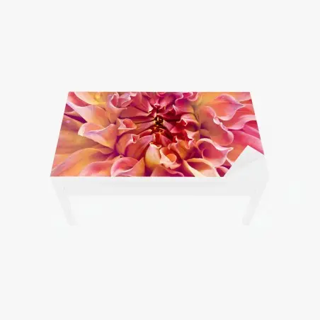 Sticker pour table et bureau éclat floral rose et pêche – Wallnifity®