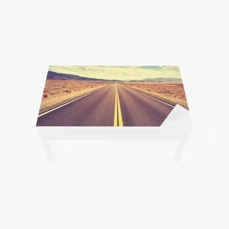 Sticker pour table et bureau route infinie vers Death Valley – Wallnifity®