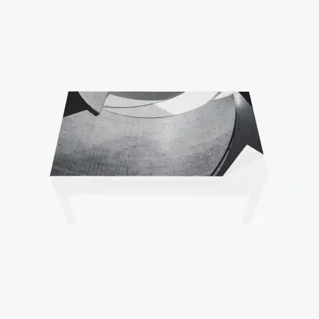 Sticker pour table et bureau abstraction architecturale en béton et courbes – Wallnifity®