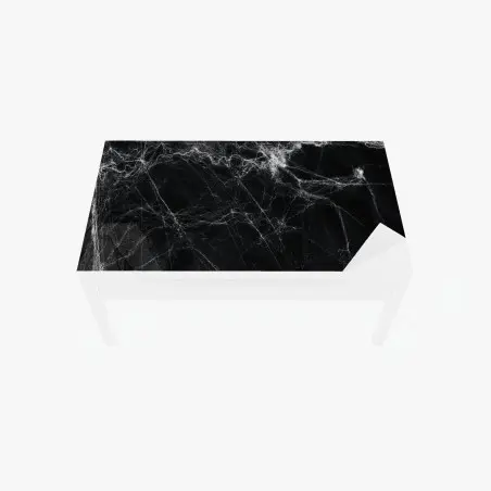 Sticker pour table et bureau toile d'araignée spectrale sur fond noir – Wallnifity®