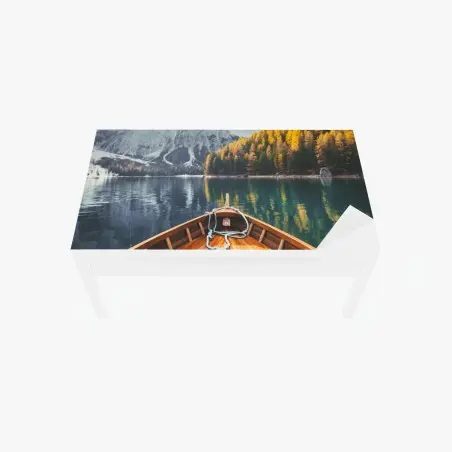 Sticker pour table et bureau matin doré au Lago di Braies – Wallnifity®