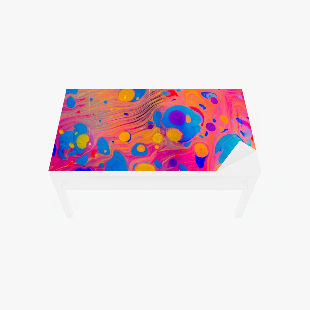 Sticker pour table et bureau marbrures ottomanes multicolores – Wallnifity®