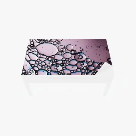 Sticker pour table et bureau danse de bulles violettes et bleues – Wallnifity®