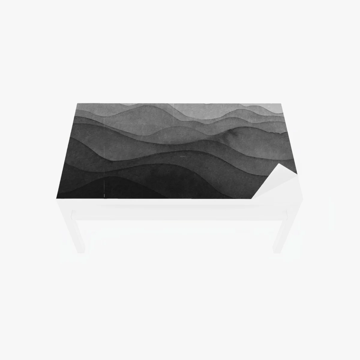 Sticker pour table et bureau paysage montagneux en couches d'encre – Wallnifity® Sticker pour table et bureau paysage montagneux en couches d'encre – Wallnifity®