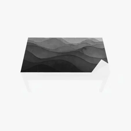 Sticker pour table et bureau paysage montagneux en couches d'encre – Wallnifity®