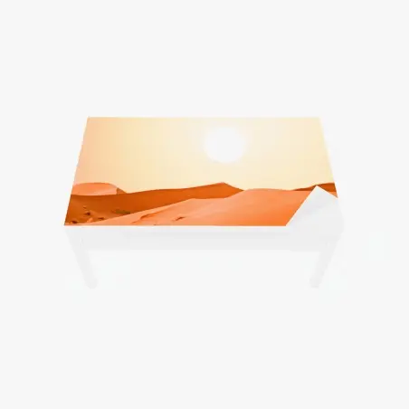 Sticker pour table et bureau caravane de chameaux au coucher de soleil dans le désert – Wallnifity®