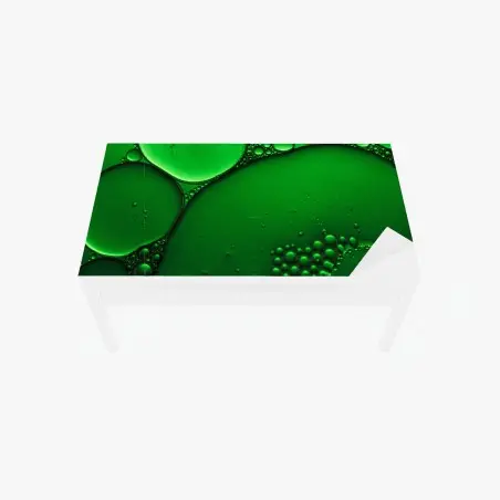 Sticker pour table et bureau abstraction de bulles vertes – Wallnifity®