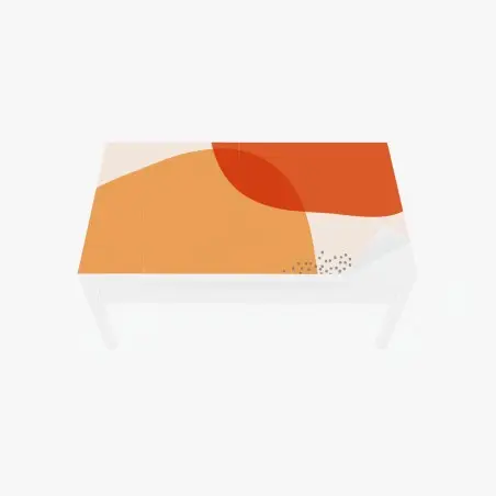 Sticker pour table et bureau harmonie organique aux tons chauds – Wallnifity®