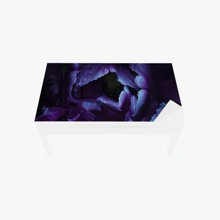 Sticker pour table et bureau élégance violette : tulipe sous lumière ultraviolette – Wallnifity®