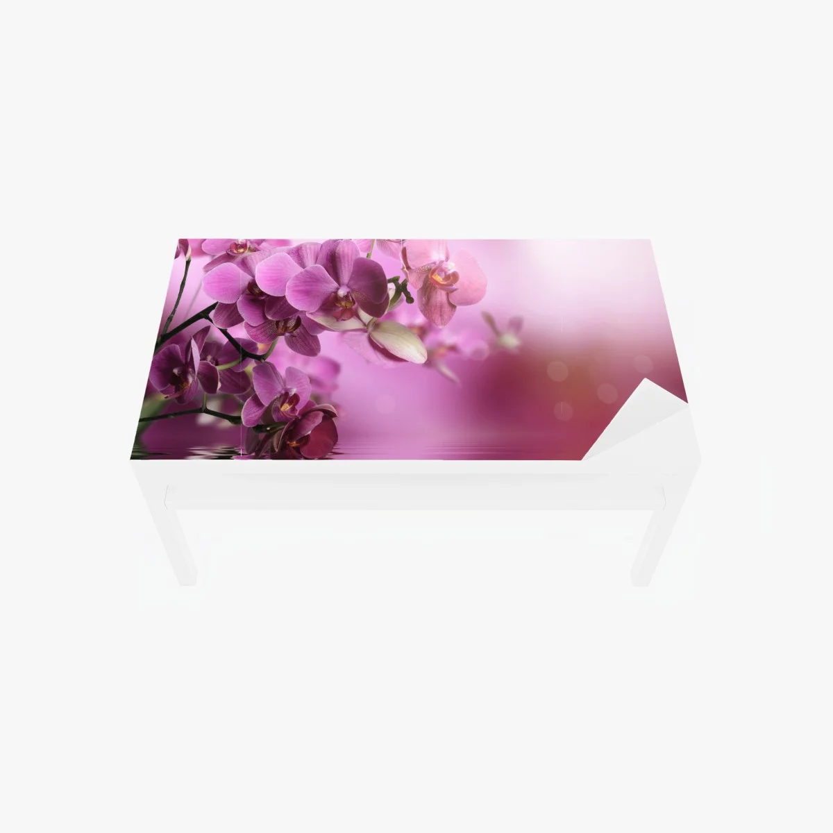 Sticker pour table et bureau orchidées roses en reflet apaisant – Wallnifity® Sticker pour table et bureau orchidées roses en reflet apaisant – Wallnifity®