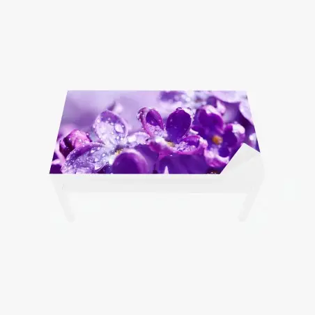 Sticker pour table et bureau lilas en rosée matinale – Wallnifity®
