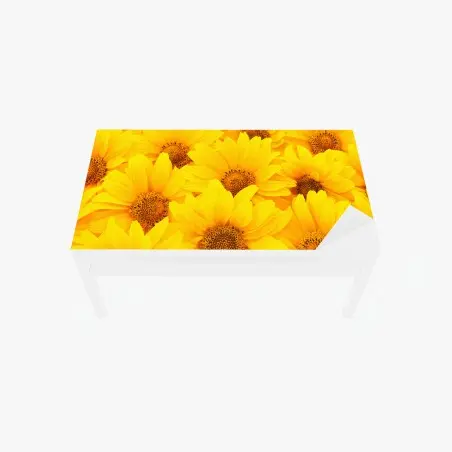 Sticker pour table et bureau éclat de tournesols jaunes – Wallnifity®