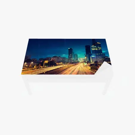Sticker pour table et bureau crépuscule urbain à La Défense – Wallnifity®