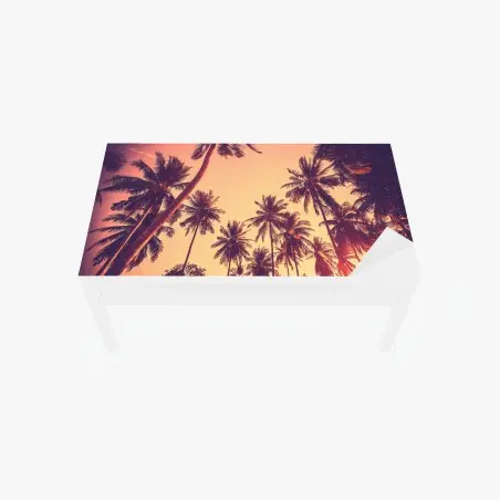 Sticker pour table et bureau crépuscule tropical vintage – Wallnifity®