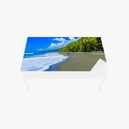 Sticker pour table et bureau plage sauvage de Corcovado, Costa Rica – Wallnifity®