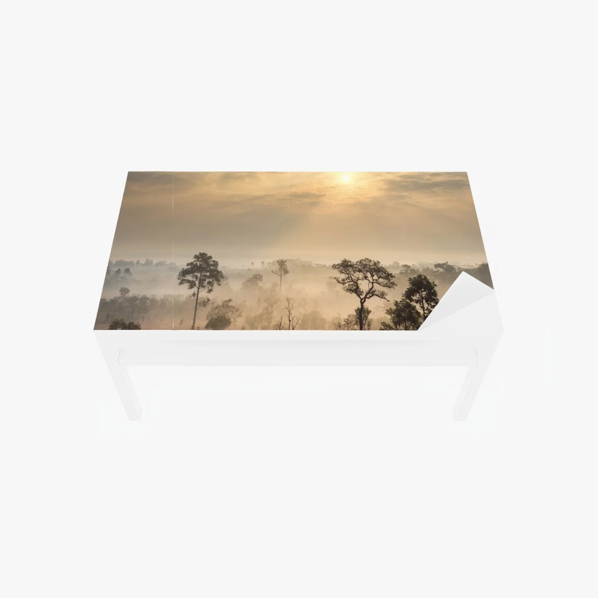 Sticker pour table et bureau brume dorée sur la savane de Thaïlande – Wallnifity® Sticker pour table et bureau brume dorée sur la savane de Thaïlande – Wallnifity®