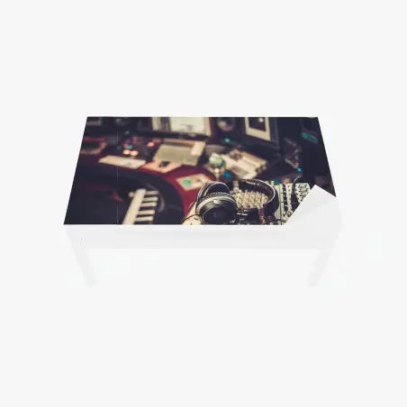 Sticker pour table et bureau ambiance studio d'enregistrement vintage – Wallnifity®