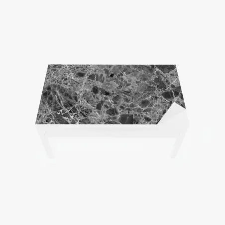 Sticker pour table et bureau marbre noir et blanc : élégance intemporelle – Wallnifity®