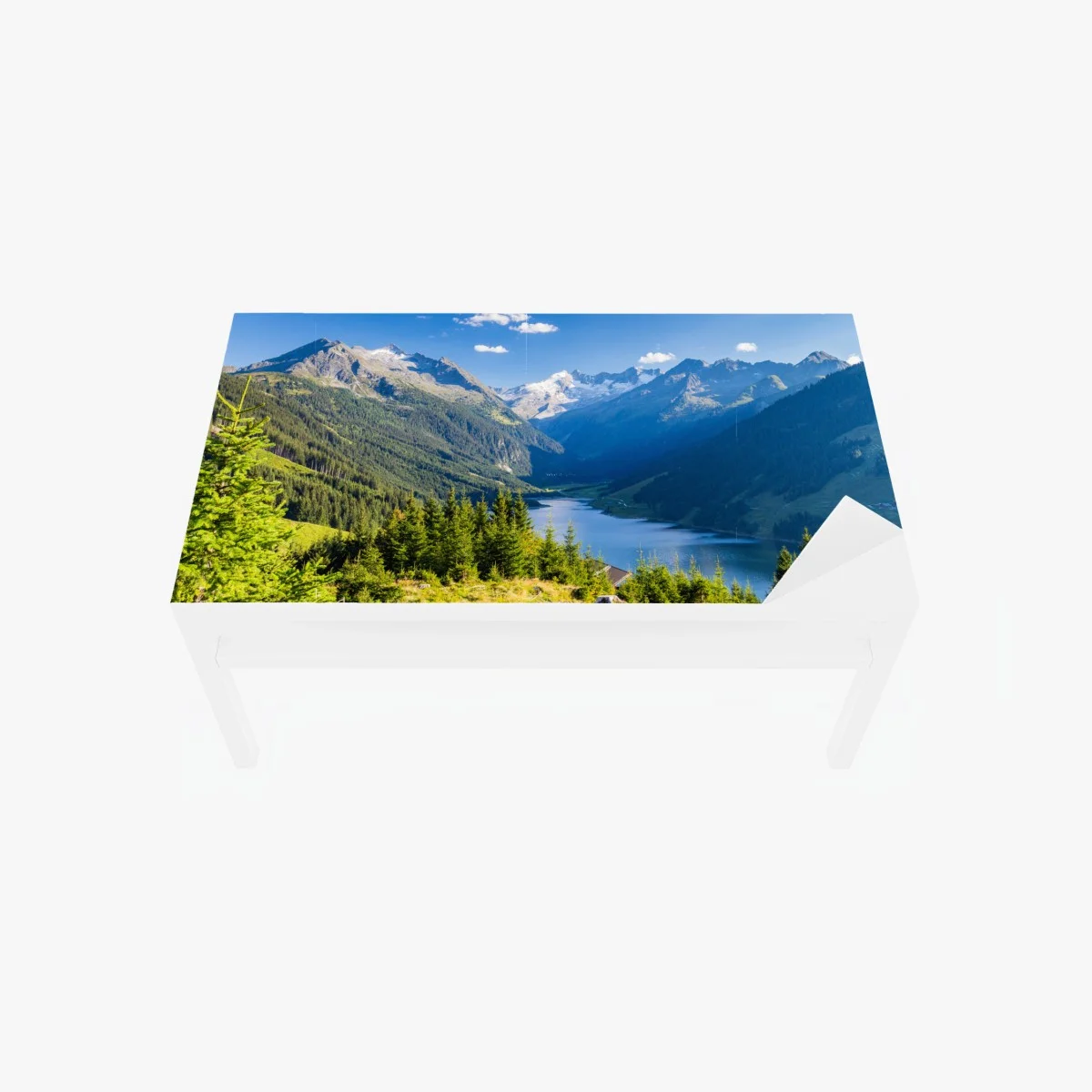 Sticker pour table et bureau panorama alpin du lac et des sommets – Wallnifity® Sticker pour table et bureau panorama alpin du lac et des sommets – Wallnifity®