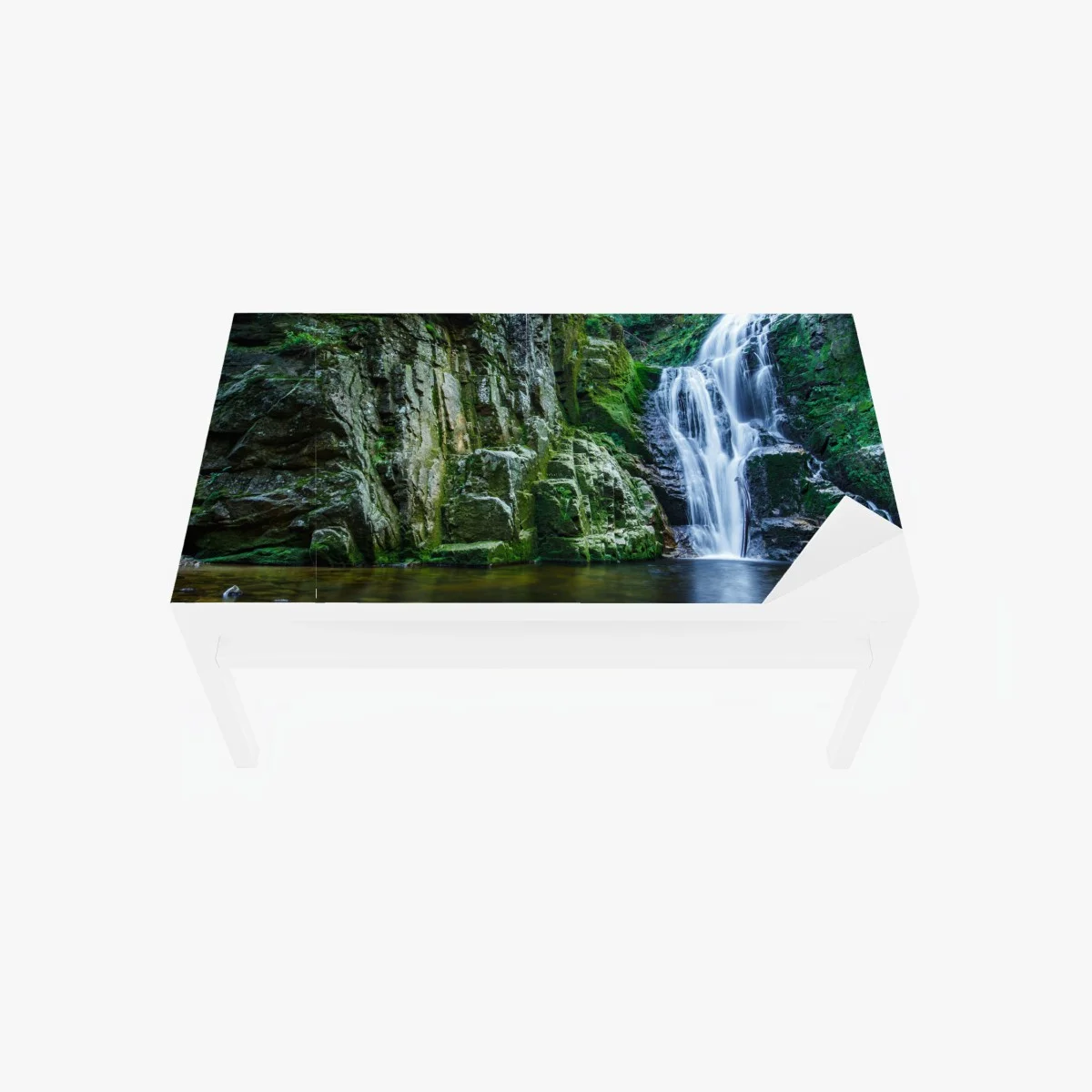 Sticker pour table et bureau cascade de Kamienczyk au cœur des Karkonosze – Wallnifity® Sticker pour table et bureau cascade de Kamienczyk au cœur des Karkonosze – Wallnifity®