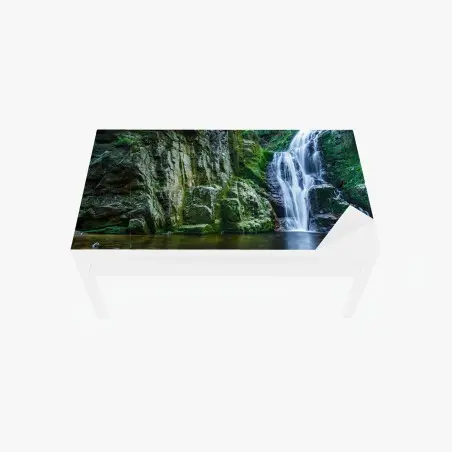 Sticker pour table et bureau cascade de Kamienczyk au cœur des Karkonosze – Wallnifity®