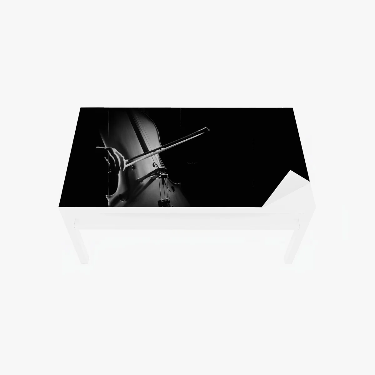 Sticker pour table et bureau violoncelle en clair-obscur – Wallnifity® Sticker pour table et bureau violoncelle en clair-obscur – Wallnifity®