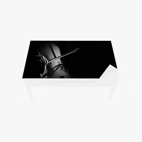 Sticker pour table et bureau violoncelle en clair-obscur – Wallnifity®