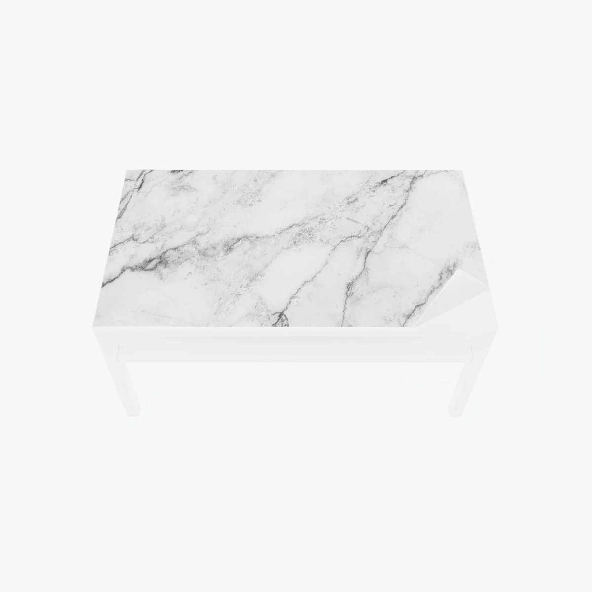 Sticker pour table et bureau marbre blanc veiné minimaliste – Wallnifity® Sticker pour table et bureau marbre blanc veiné minimaliste – Wallnifity®
