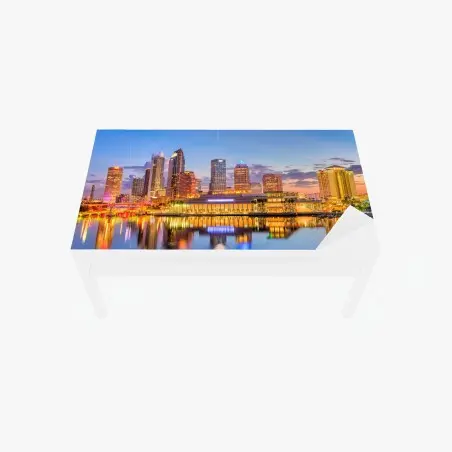 Sticker pour table et bureau horizon nocturne de Tampa – Wallnifity®