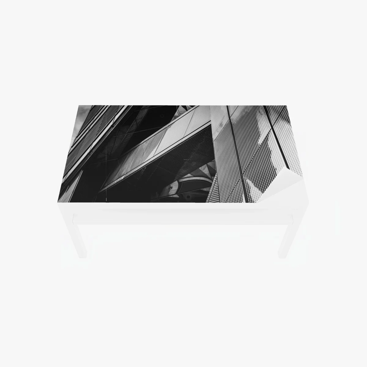 Sticker pour table et bureau perspective géométrique d'une façade urbaine – Wallnifity® Sticker pour table et bureau perspective géométrique d'une façade urbaine – Wallnifity®