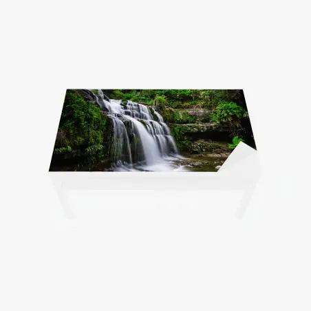 Sticker pour table et bureau cascade sereine de Liffey Falls, Tasmanie – Wallnifity®
