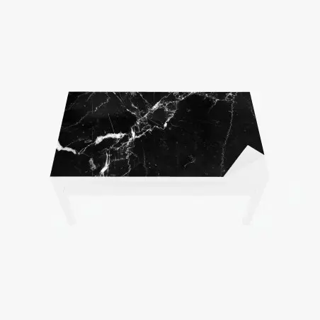 Sticker pour table et bureau marbre noir veiné pour décoration murale – Wallnifity®