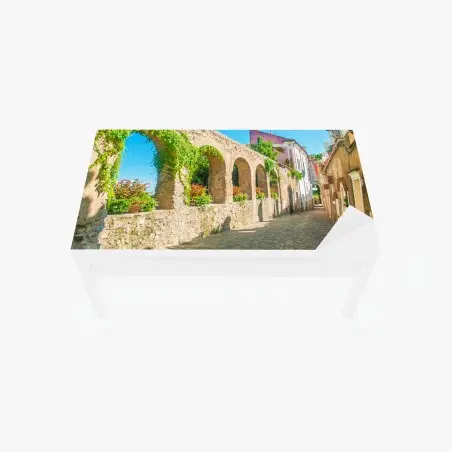 Sticker pour table et bureau ruelle en pierre ensoleillée à Ravello – Wallnifity®