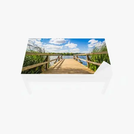 Sticker pour table et bureau escapade au bord du lac – Wallnifity®
