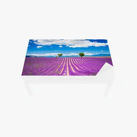 Sticker pour table et bureau champ de lavande en Provence – Wallnifity®