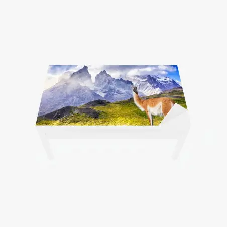 Sticker pour table et bureau paysage sauvage de Torres del Paine – Wallnifity®