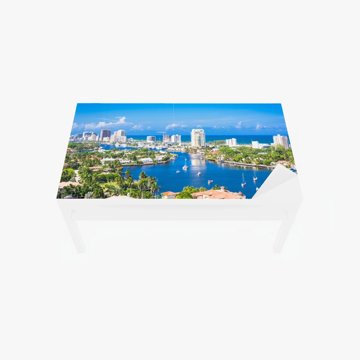 Sticker pour table et bureau panorama côtier de Fort Lauderdale – Wallnifity® Sticker pour table et bureau panorama côtier de Fort Lauderdale – Wallnifity®