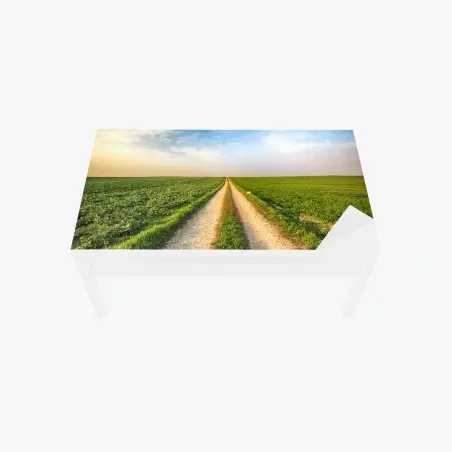 Sticker pour table et bureau chemin rural vers l'horizon – Wallnifity®