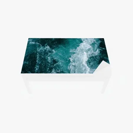 Sticker pour table et bureau symphonie d'écume et d'azur – Wallnifity®