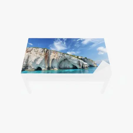 Sticker pour table et bureau grottes bleues de Zakynthos – Wallnifity®