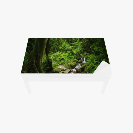 Sticker pour table et bureau refuge verdoyant au bord du ruisseau – Wallnifity®