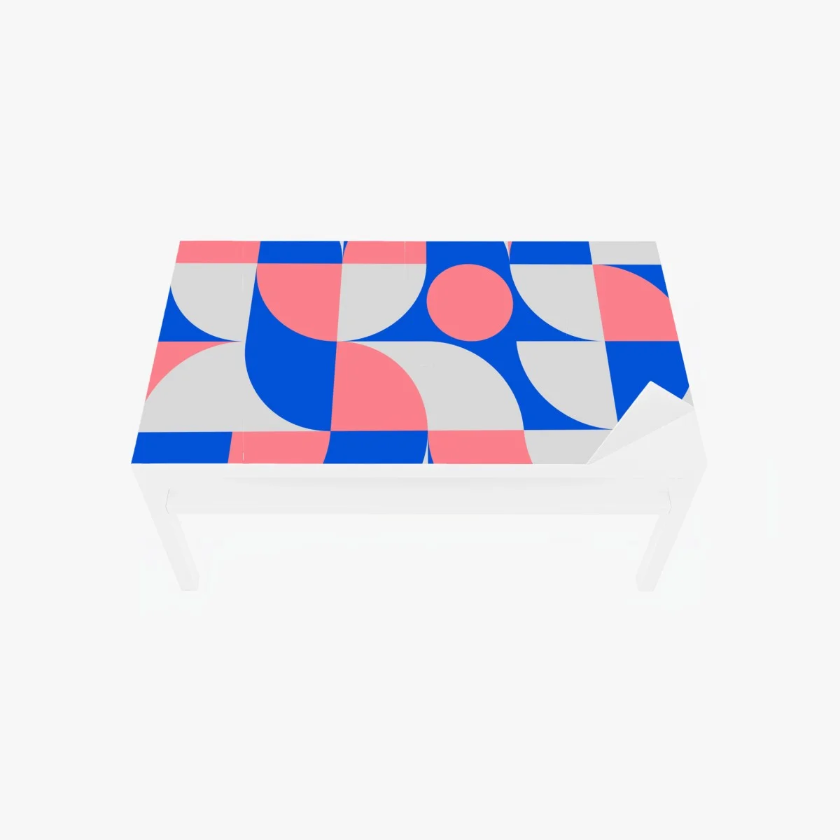 Sticker pour table et bureau composition géométrique scandinave en bleu et rose – Wallnifity® Sticker pour table et bureau composition géométrique scandinave en bleu et rose – Wallnifity®